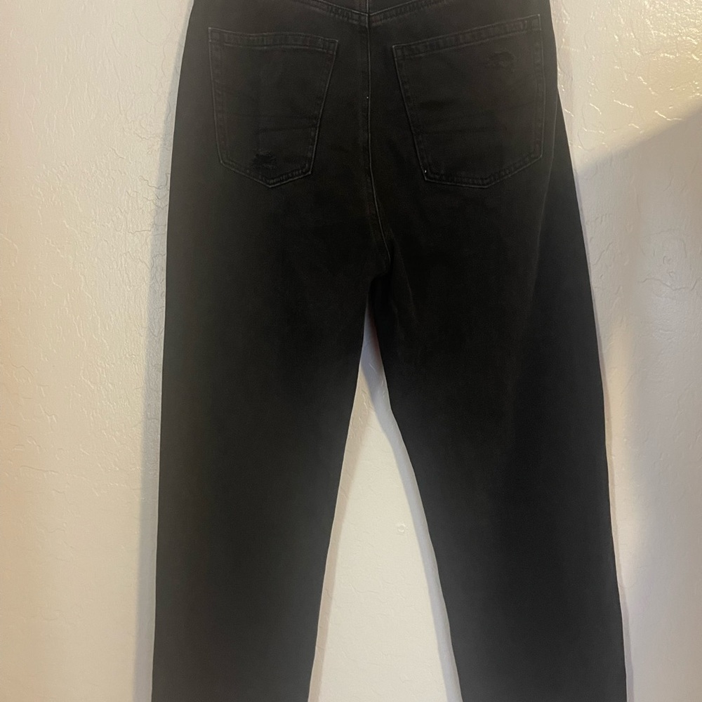 American Eagle Highest Rise 90s Boyfriend Black Jeans Womens Size 6 Regular - Picture 3 of 4